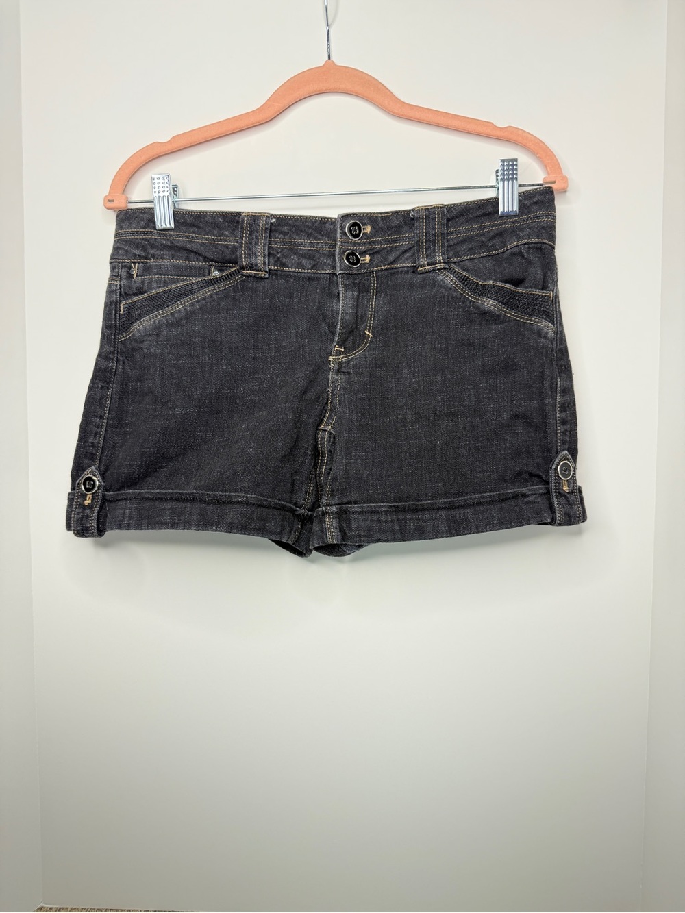 White House Black Market Black Denim Short Shorts